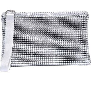 NWOT Rhinestone Evening Bag Clutch Handbags Glitter Wristlet Purse
